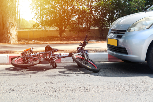 A,Traffic,Accident,Between,Electric,Bicycle,And,Car