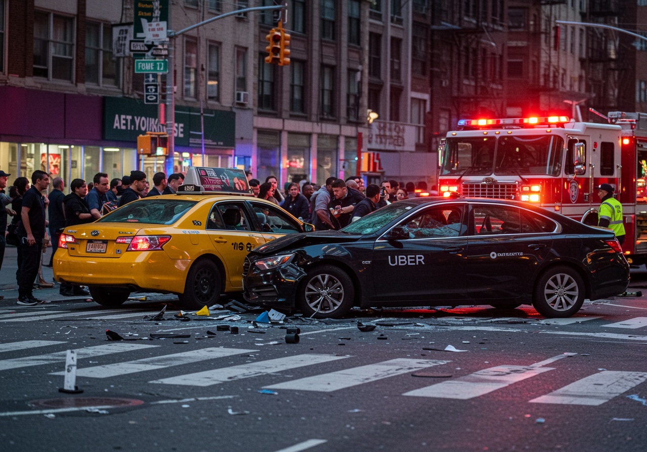 Serious accident in the city